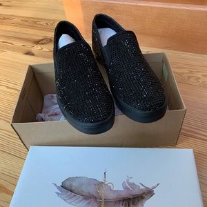 Jessica Simpson Black Glitter Gabor Loafer